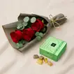 اقة ورد أحمر مع شوكولاتة باتشي