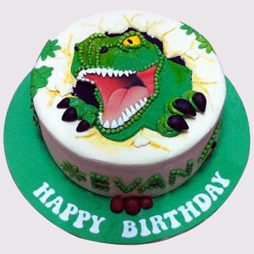 Dinosaur Fondant Black Forest Cake