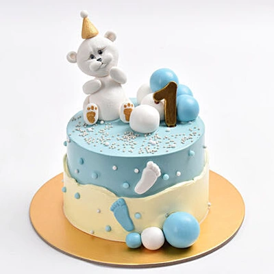 Adorable Baby Boy Milestone Cake - Chocolate Delight