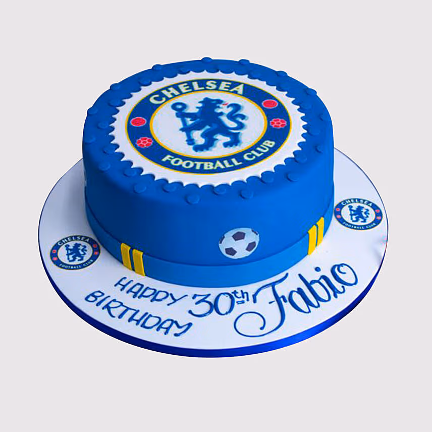 Chelsea Fan Black Forest Cake