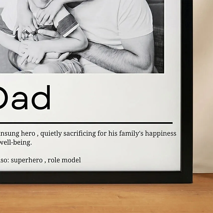 Affection For Dad Photo Frame