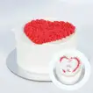 Heart-Shaped Red Velvet Mono Cake - Perfect for Two