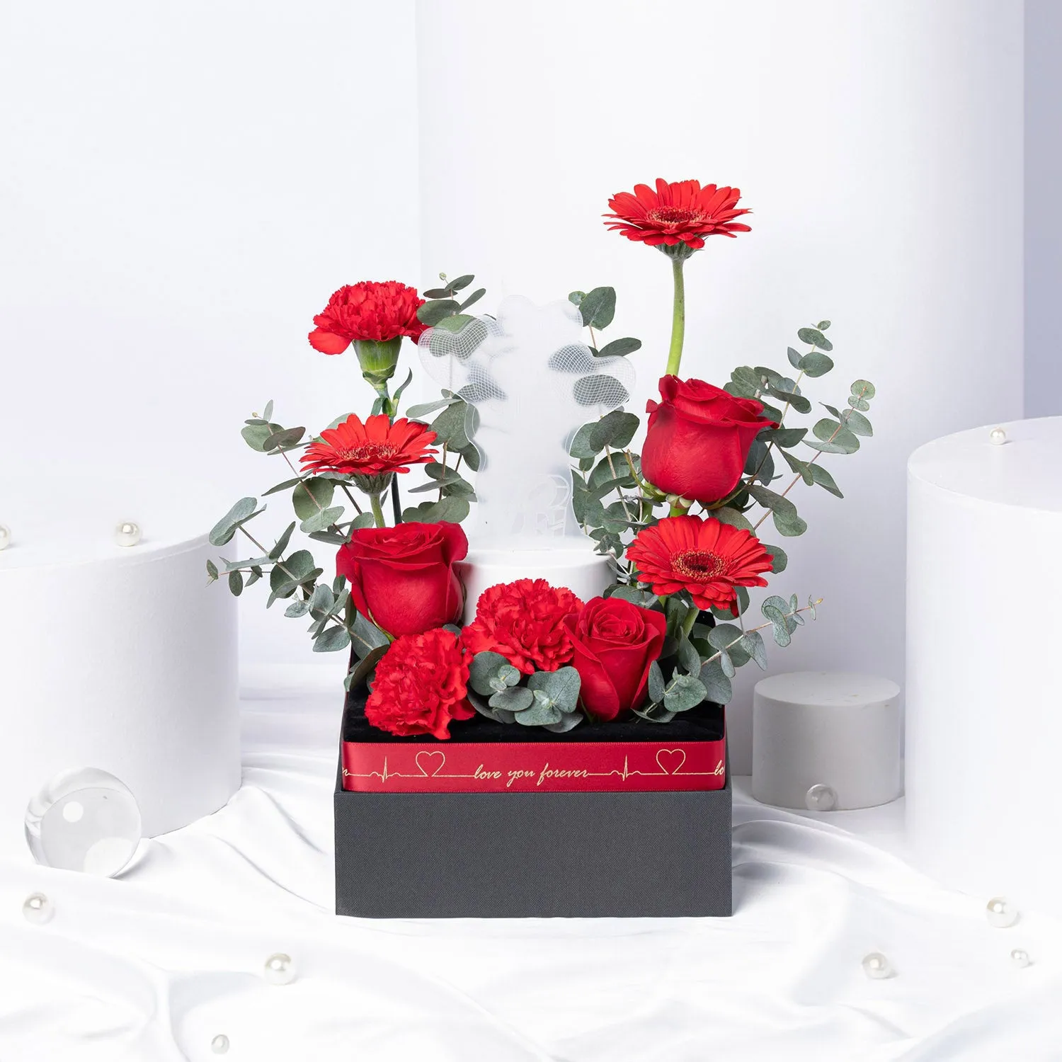 Evermore Rose & Love LED Enchantment - A Romantic Floral Gift Box