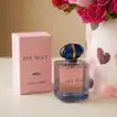 Romantic Elegance: Pink & Red Roses with Giorgio Armani Perfume