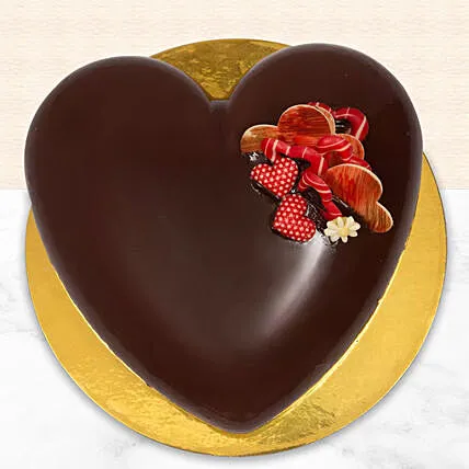 Decadent Triple Choco Heartbeat Mousse Cake