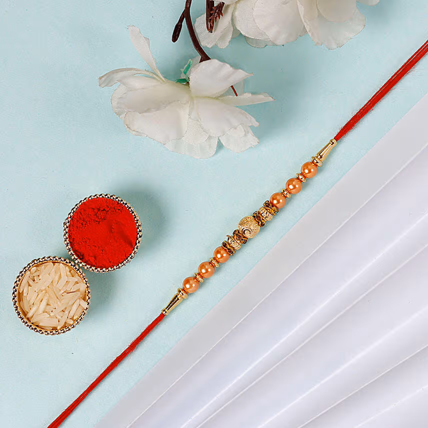 Sneh Minimalist Rakhi With Soan Papdi & Ferrero Rocher