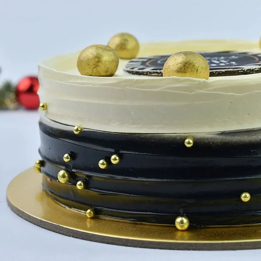 Cheers New Year Chocolate Cake
