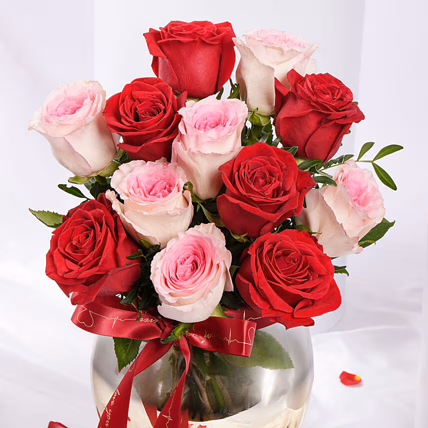 Romantic Valentineâ€™s Rose Arrangement
