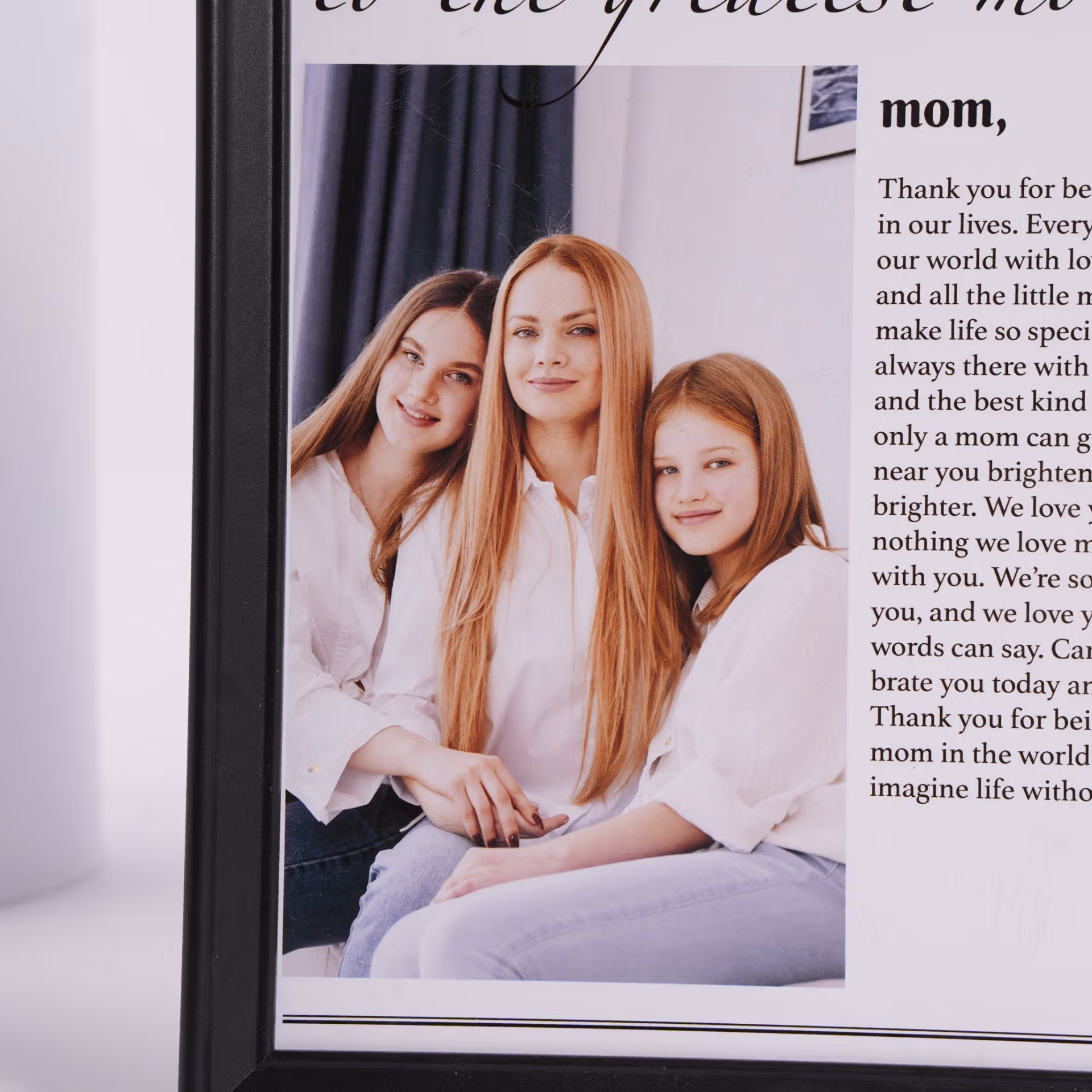 Heartfelt Mother's Day Photo Frame - Celebrate Mom