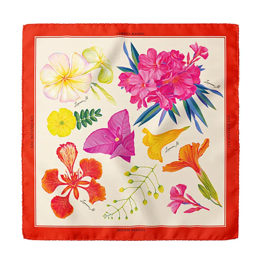 Lumena Maison UAE Botnicals Silk Scarf