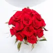 Elegant Arrangement of 15 Red Roses in a Black-Luxury Vase