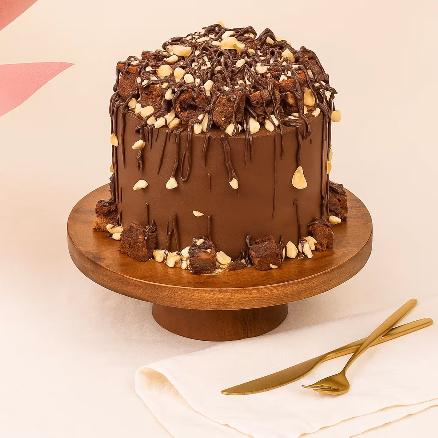 بوكيه ورد احمر ووردي - غلاف جوت طبيعي