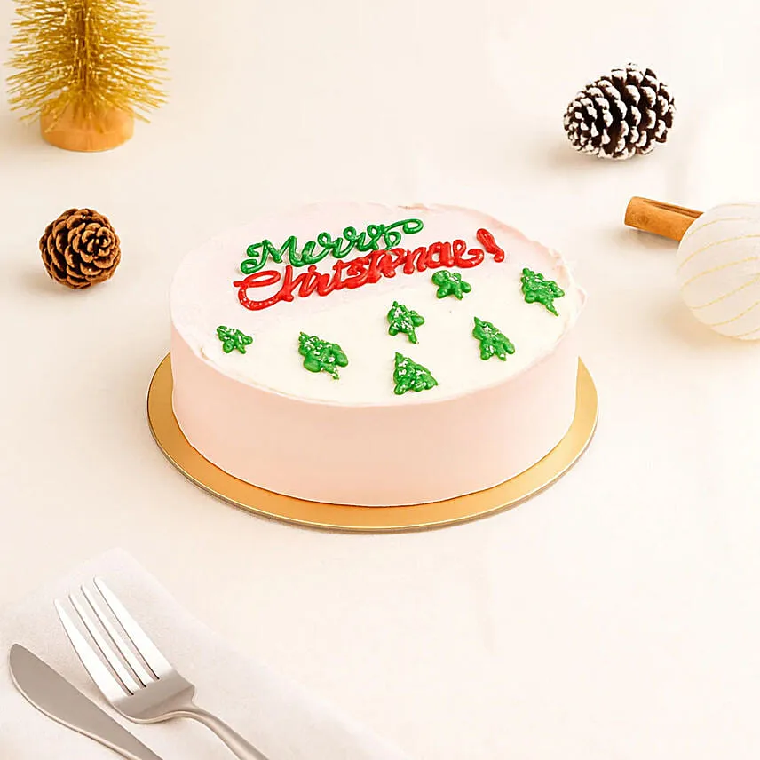 Merry Christmas Happiness Cake