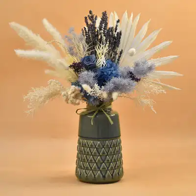 Premium Mixed Preserved Flowers Arrangement