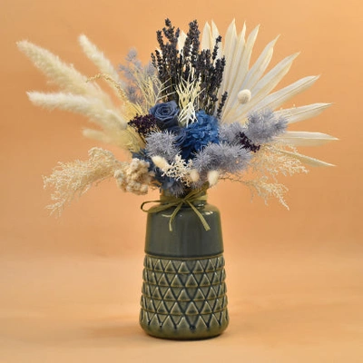 Premium Mixed Preserved Flowers Arrangement