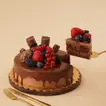 Chocolate Drip Cake With Berries - 500 Grams