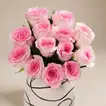 Elegant Pink Mandela Roses in Artistic Ceramic Vase
