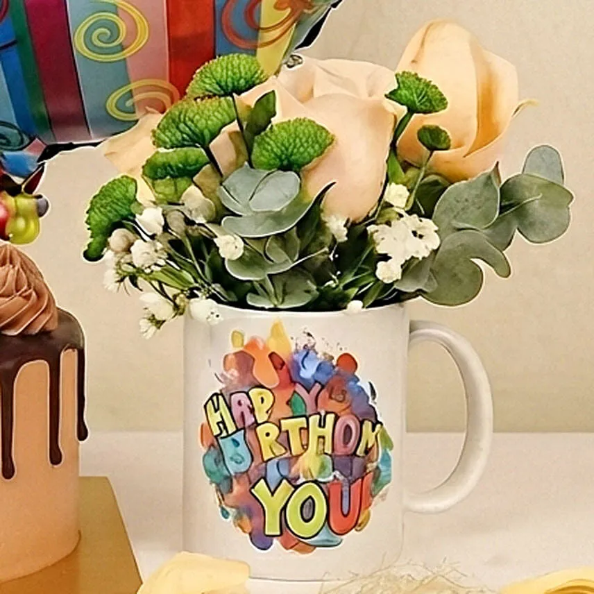 Happy Birthday Gift Arrangement