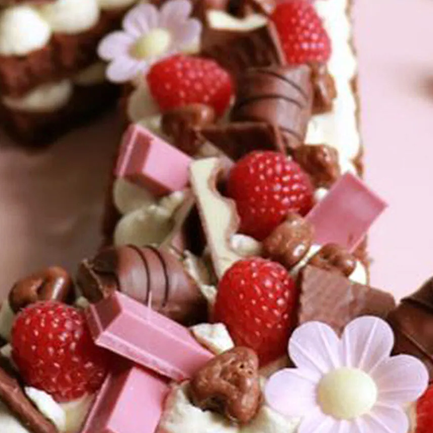Number 1 Chocolates Berries Vanilla Cake