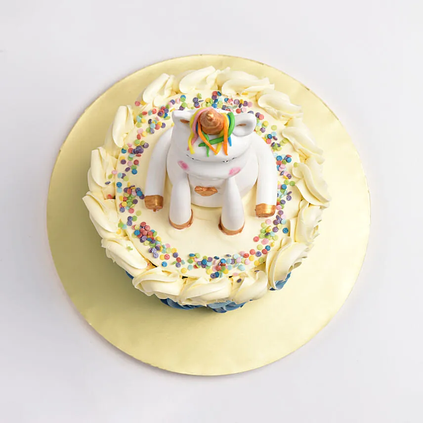 Glittering Horn Wonder Marble Cake