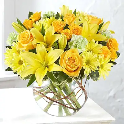 Bowl of Happy Flowers