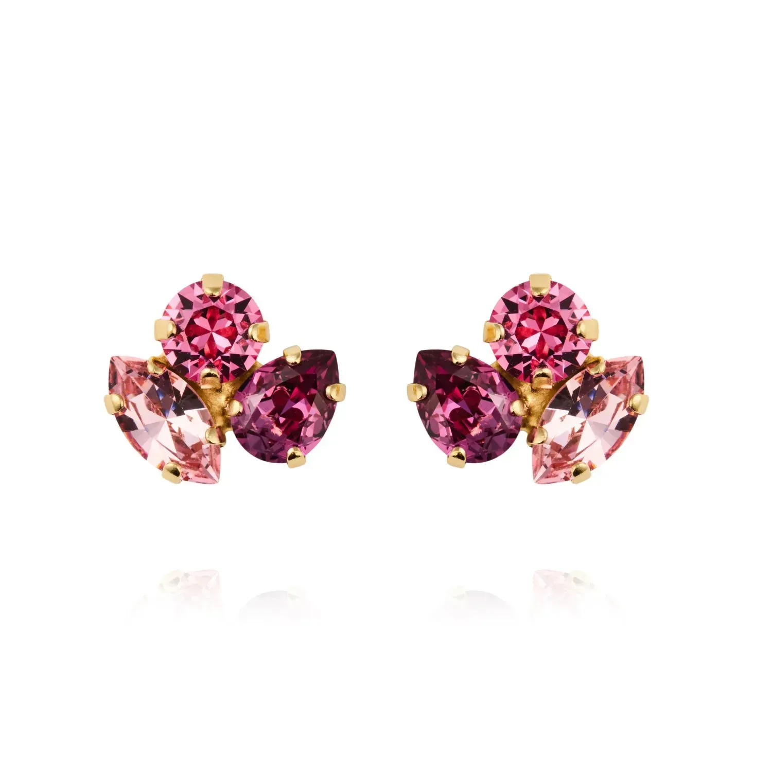 Caroline Svedbom Swarovski Crystals Dark Rose Jewllery Set