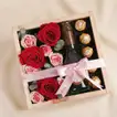 Royal Romance Crate | Roses, Chocolate, & Premium Drink