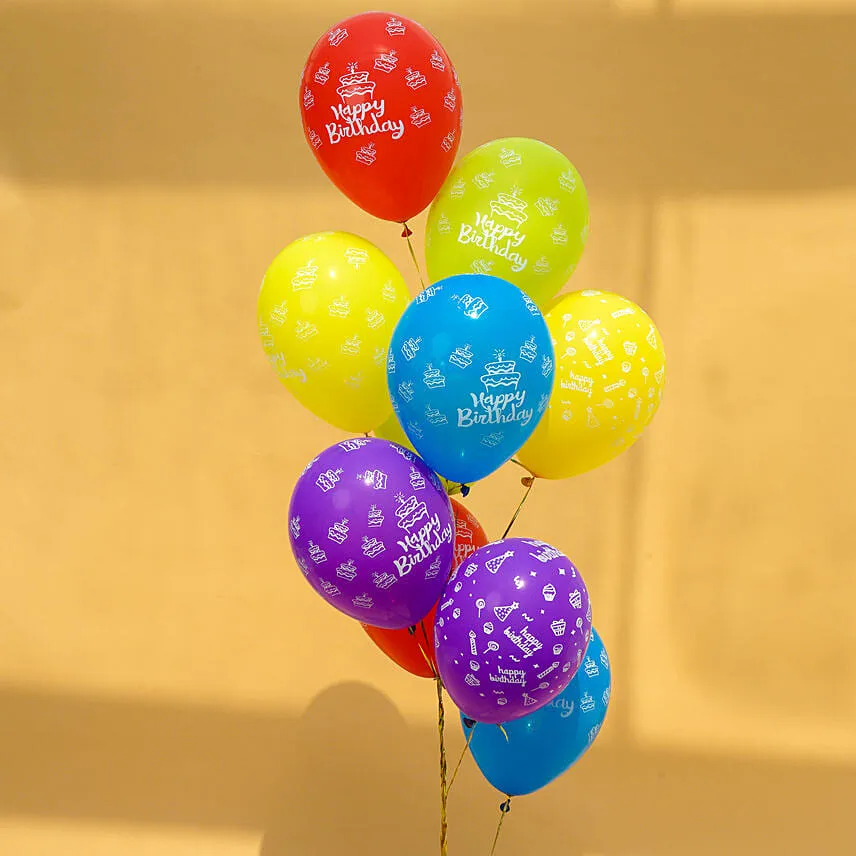 Happy Birthday Helium Balloons
