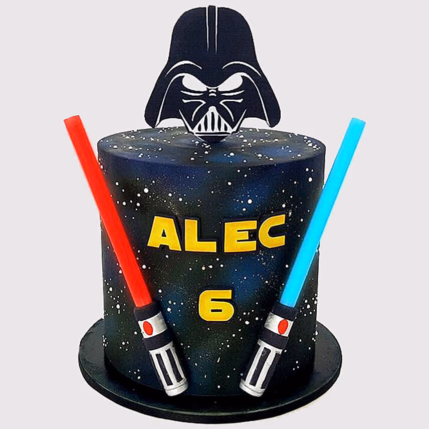 Star Wars Galaxy Themed Truffle Cake
