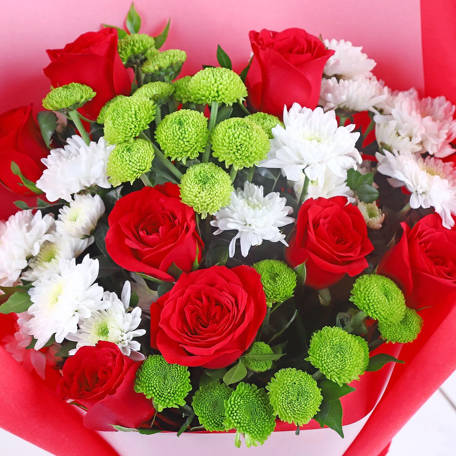 Personalised Merry Christmas Flower Bouquet