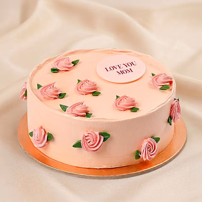 Mother’s Day Chocolate Fudge Rose Cake