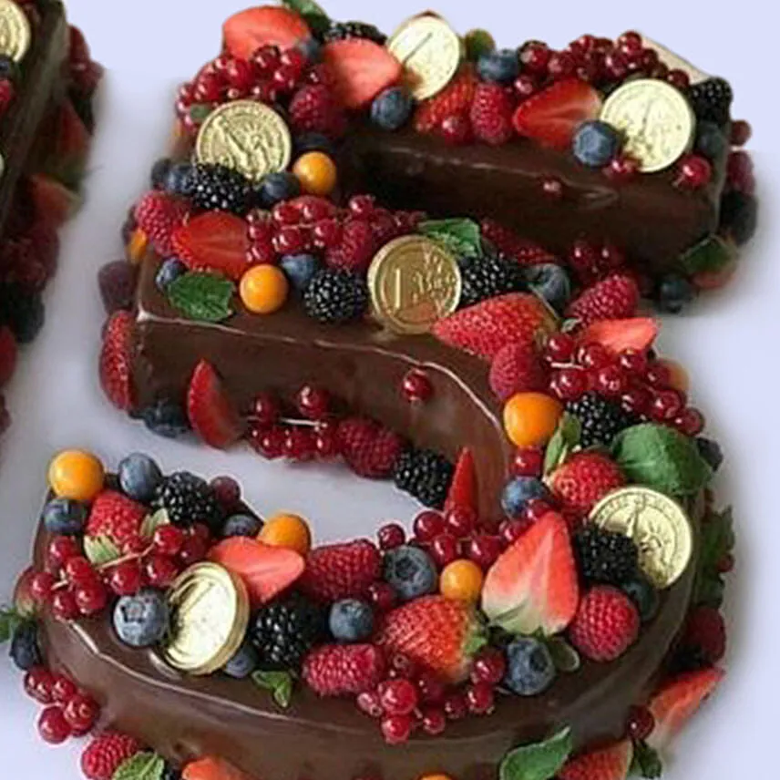 Number 15 Mixed Berry Cake