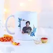 Customizable Picture Perfect Ceramic Mug with Sacred Mauli Thread and Roli-Chawal