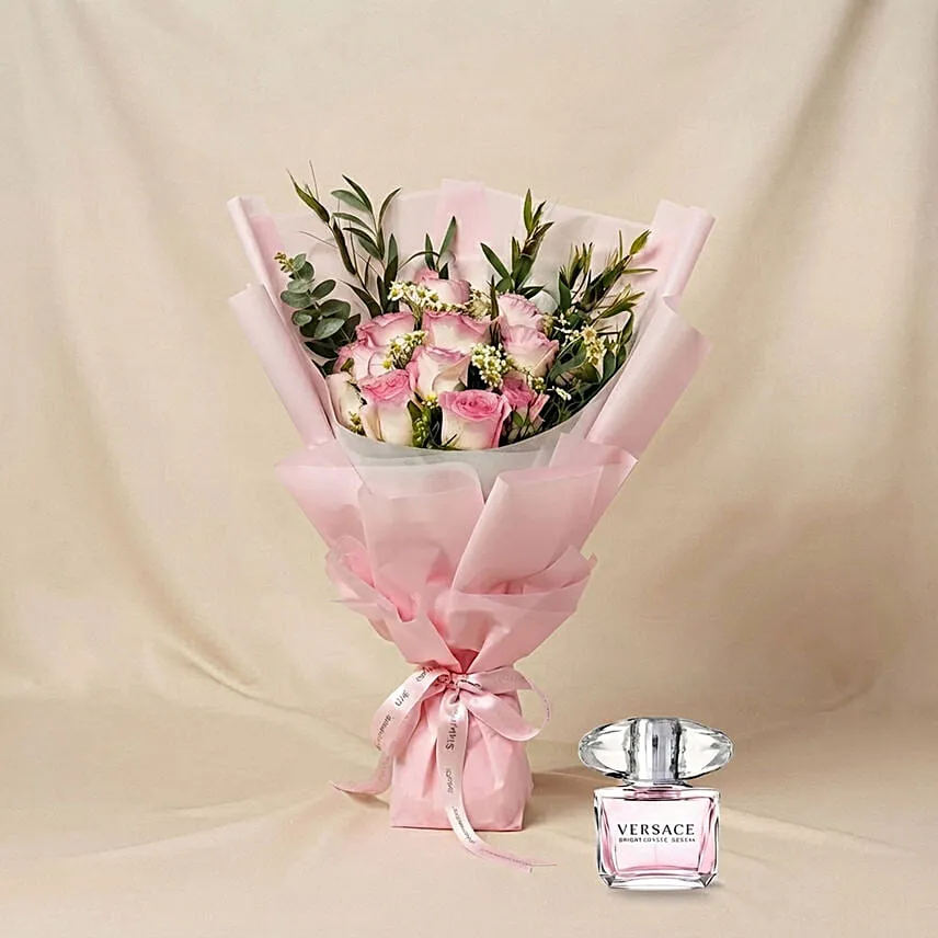 Titanic Rose Chamomile Bouquet with Perfume