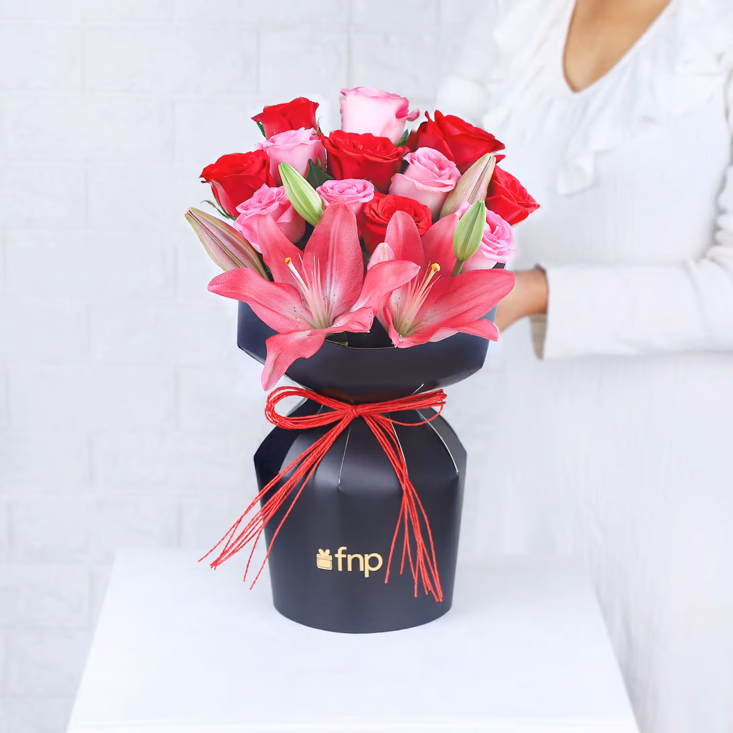 Whispers of Valentine Roses: Luxurious Floral Arrangement