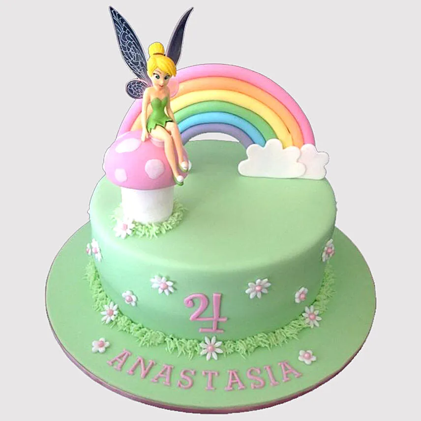 Tinker Bell Fondant Cake