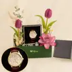 Guy Laroche Women's Watch n Purple Flower Box