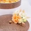Otantik Home - Elegant Chocolate Brown Floral Decorated Bowl with Assorted Chocolates