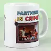 Customized 'Partners In Crime' Ceramic Mug - Perfect Gift for Friends