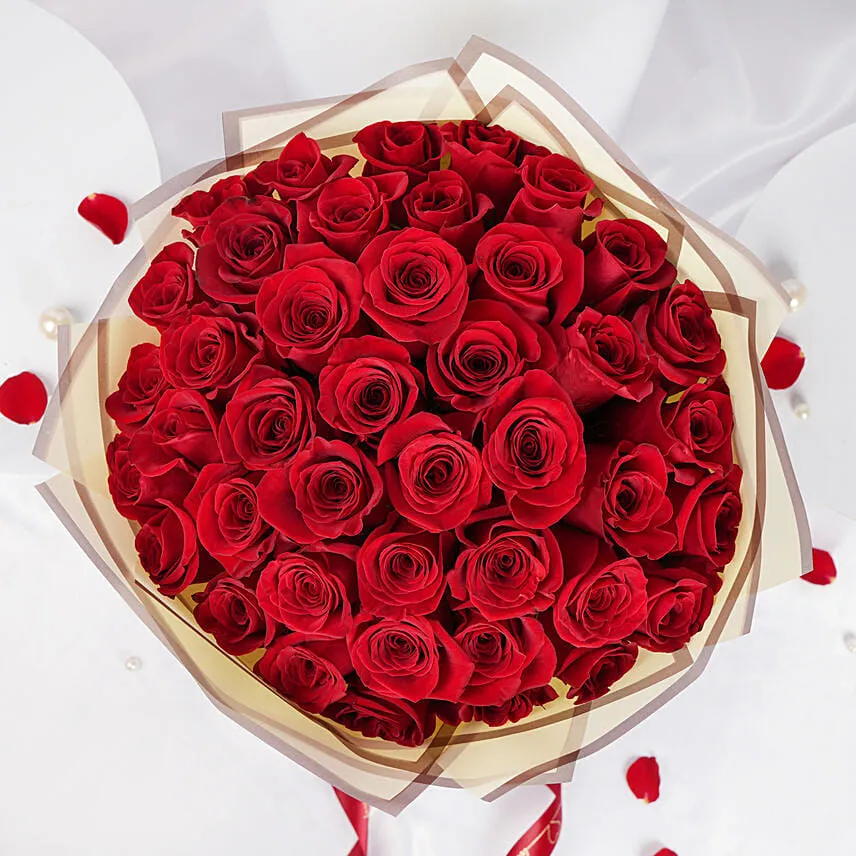 U & Me 50 Red Roses Bouquet