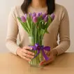 10 Purple Tulip Arrangement