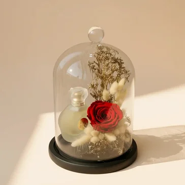 Eternal Elegance: Red Preserved Rose & Musk Perfume Unisex