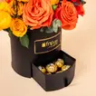 Luxurious Cheers to You Graduation Gift Box with Roses and Ferrero Rocher