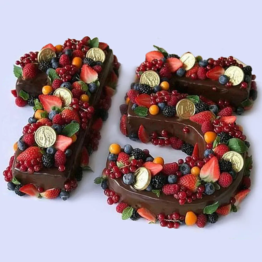 Number 15 Mixed Berry Cake