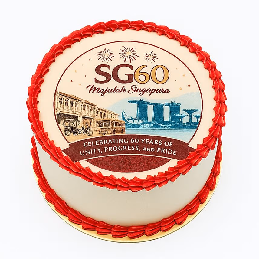 National Day Special Red Velvet Cake