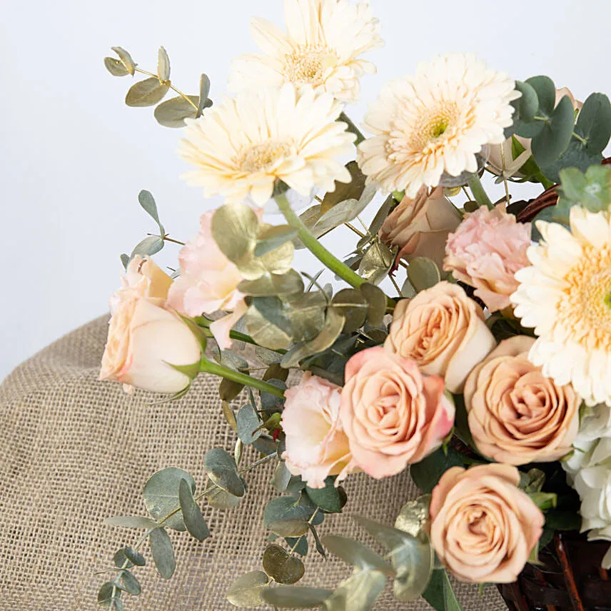 Fuzzy and Beautiful Flower Basket