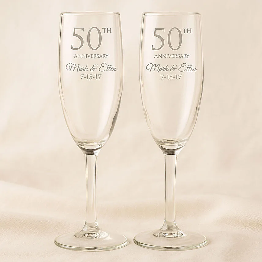 Engraved Anniversary Special Wine Glass