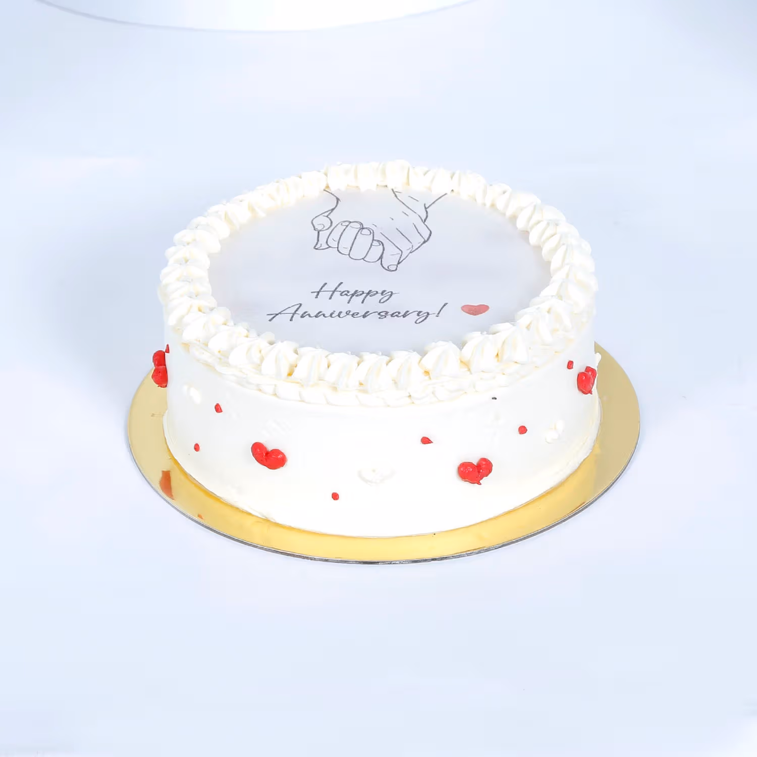 Happiness Loaded Red Velvet Anniversary Candle Cake - Celebrate Love