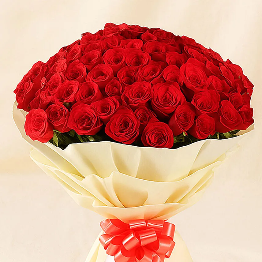 Elegent Bouquet of 99 Roses
