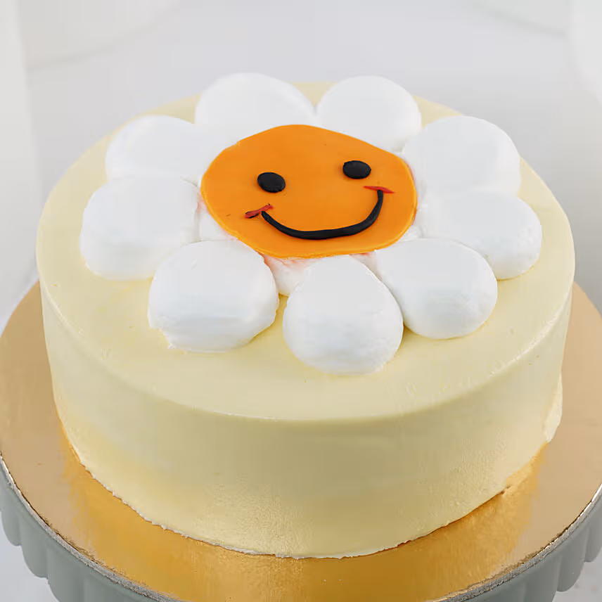 Smiley Cake Cookies and Cream 8 Inches